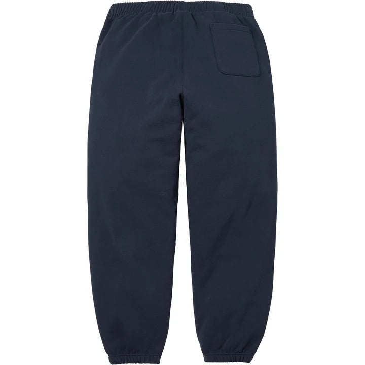 Supreme Navy Satin Applique Sweatpants