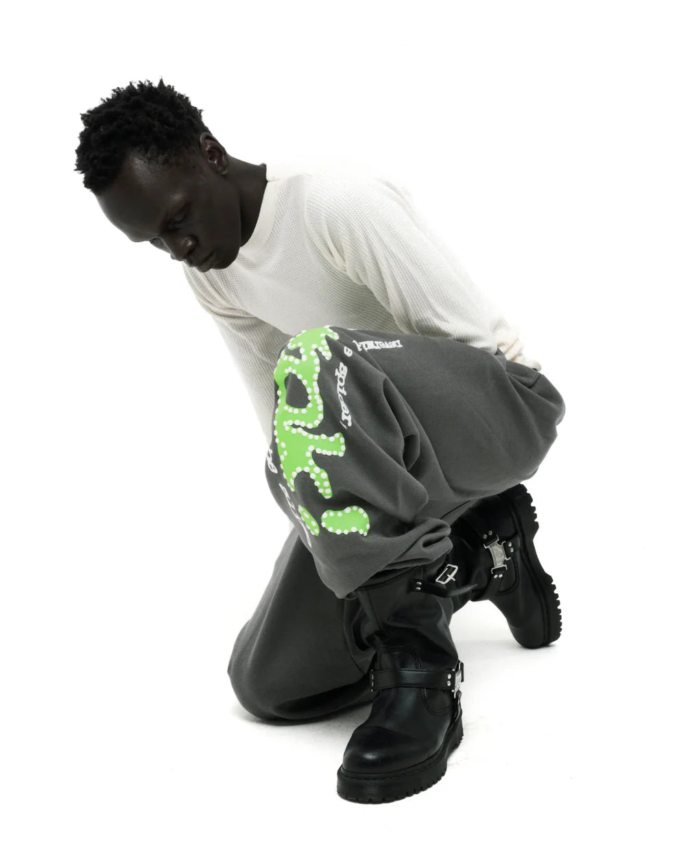 Sp5der Slate Grey Punk V2 Sweatpants