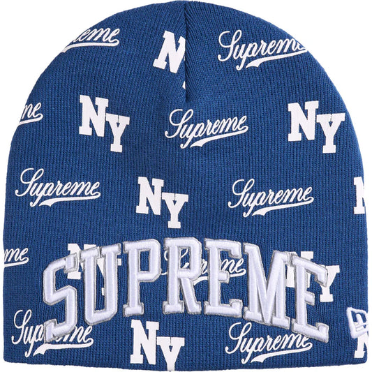 Supreme New Era Royal Monogram Beanie
