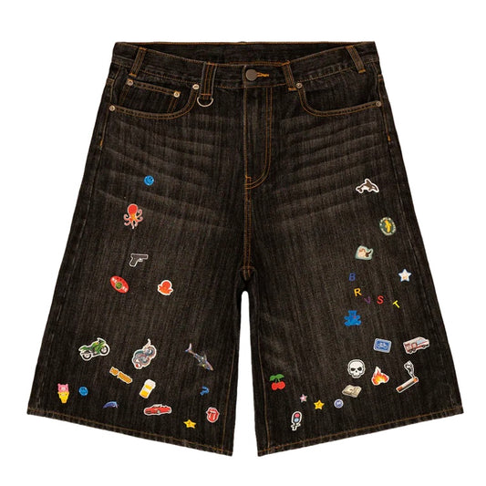 Bravest Studios Black Sticker Jorts