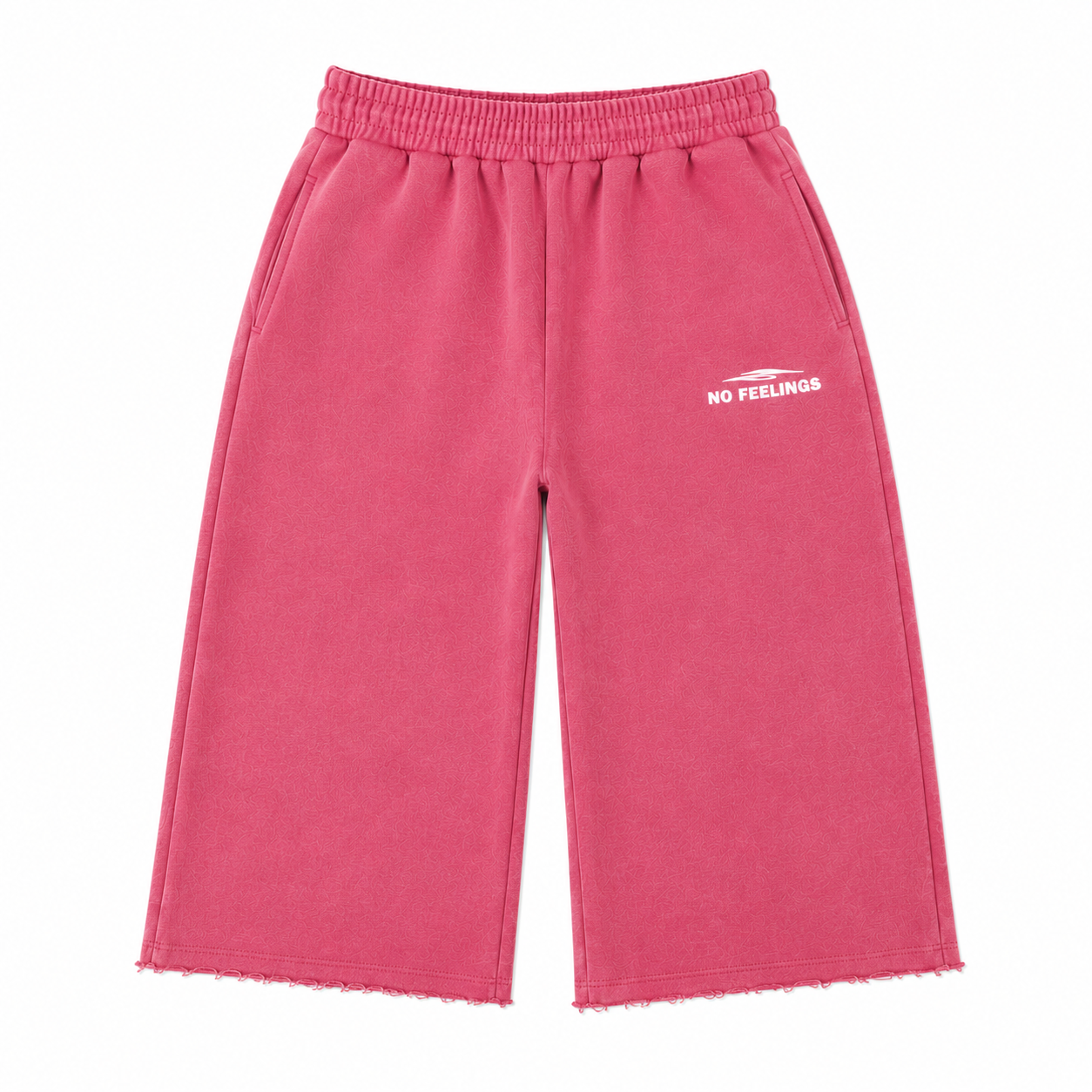 No Feelings Raspberry 4PF 3/4 Shorts
