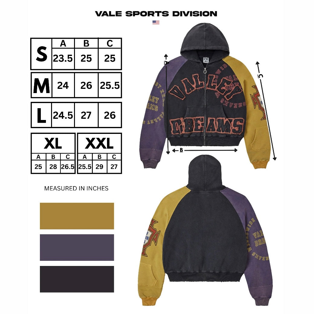 Vale Crest Zip Hoodie