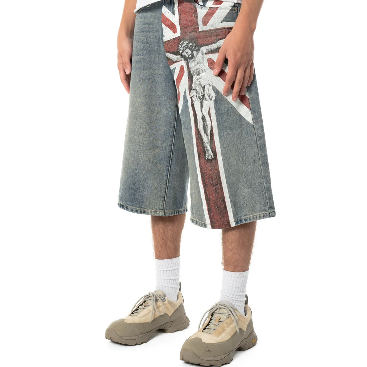 Bravest Studios Blue Union Jorts