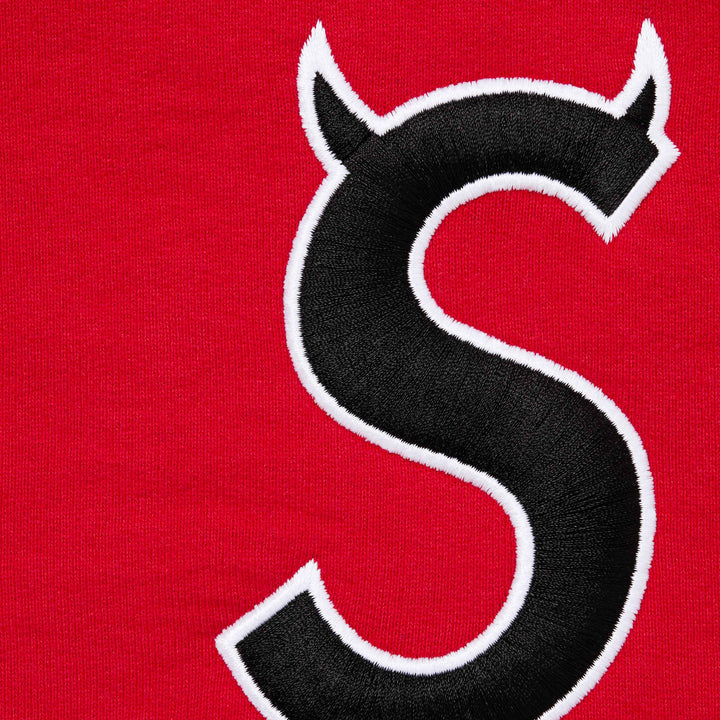 Supreme Red Devil S Logo Zip Hoodie