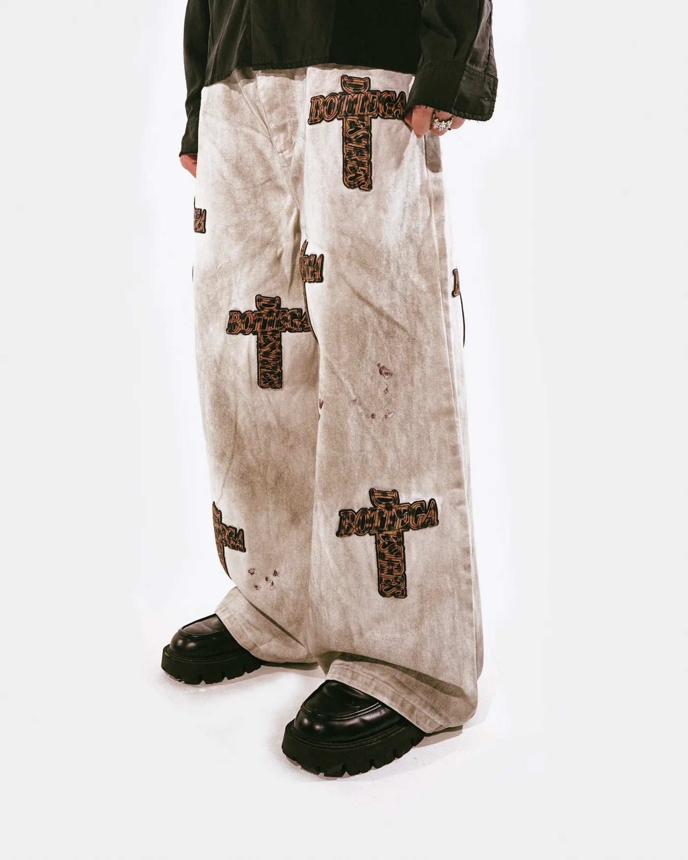 Bottega Desires Dirty White Holy Grail Denim Pants 1/100