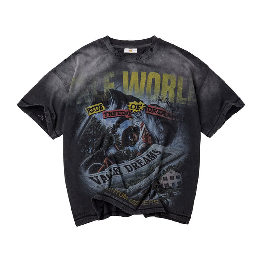 Vale Black Newspaper T-Shirt