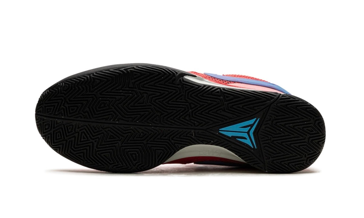 Nike Ja 1 Fuel, black herringbone outsole with a blue Ja logo