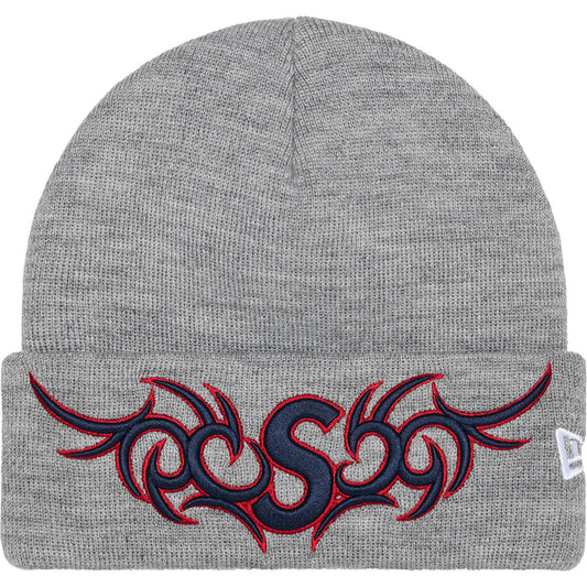 Supreme Heather Grey Tribal S Logo Beanie