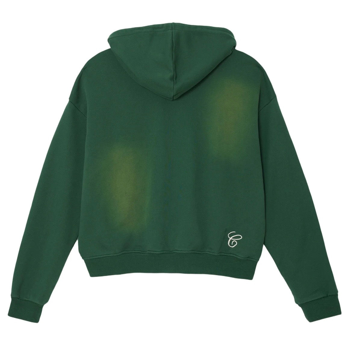 AZVA Green Hidden Crystal Zip Hoodie