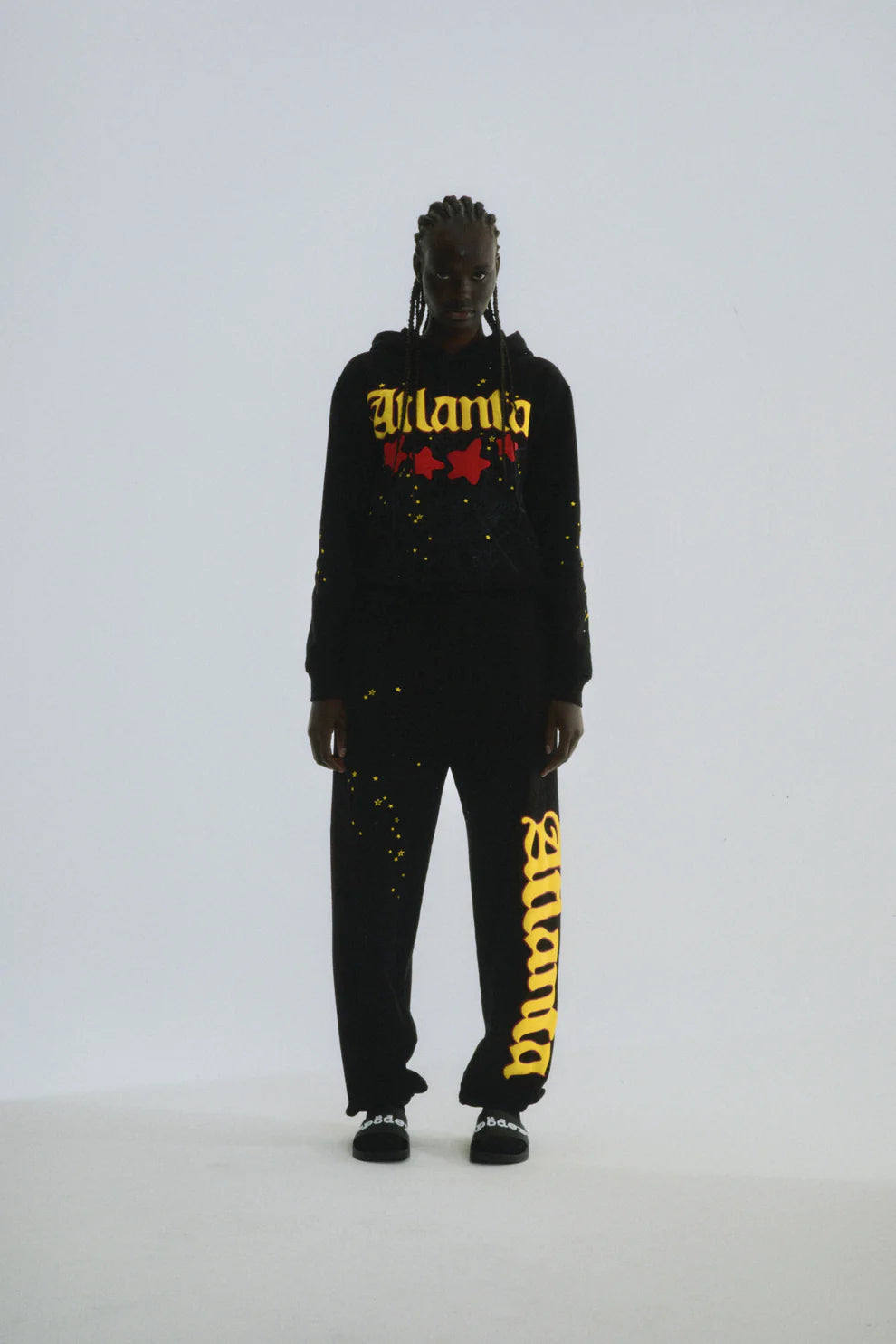 Sp5der Black Atlanta Hoodie