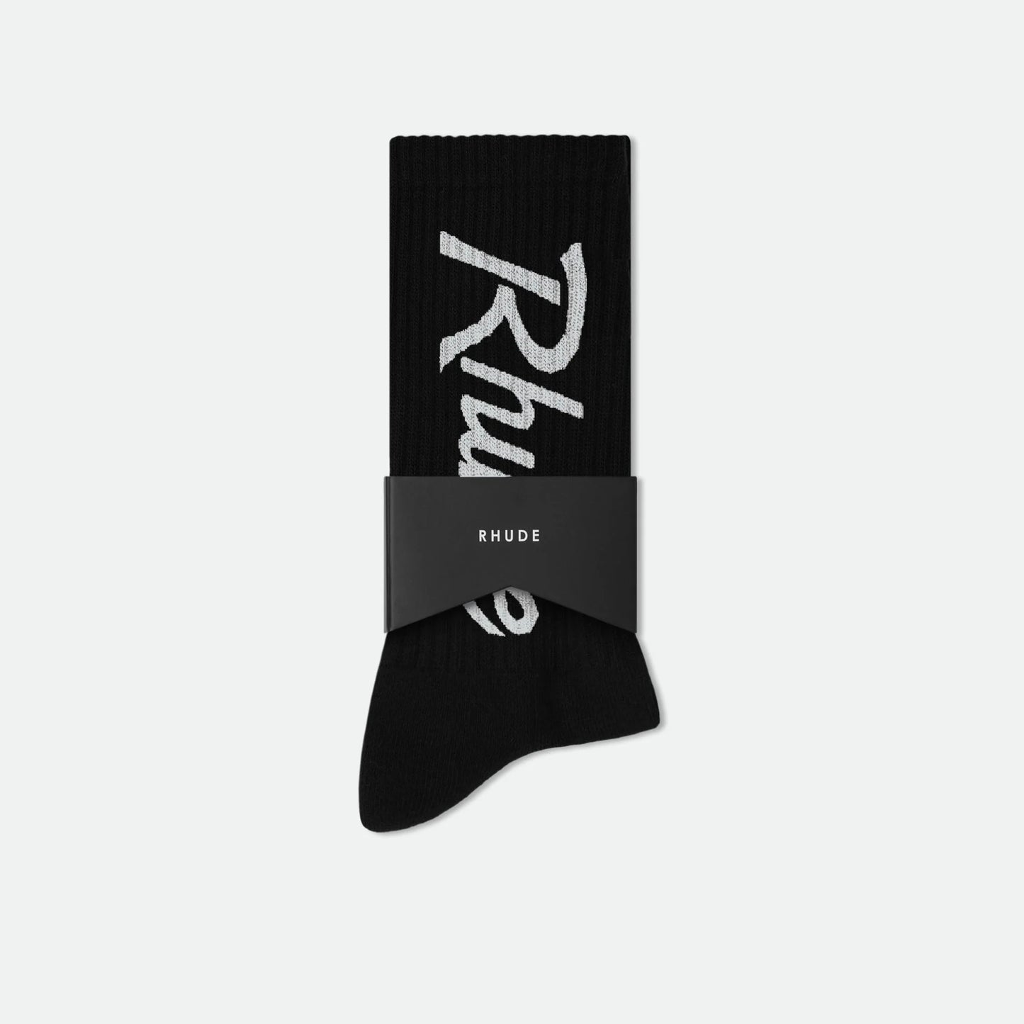 Rhude Black Verizon Socks