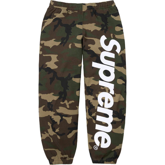 Supreme Woodland Camo Satin Applique Sweatpants