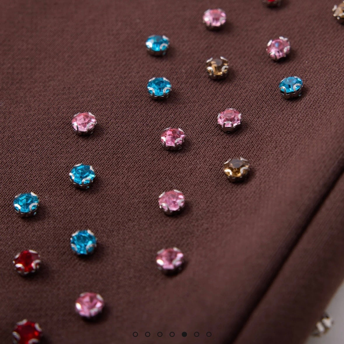 AZVA Brown Crystal Cactus Sweatpants