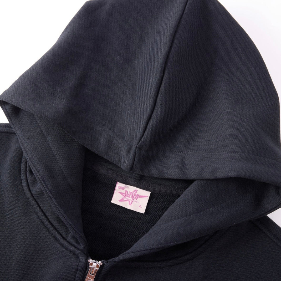 AZVA Black Crystal Cactus Zip Hoodie