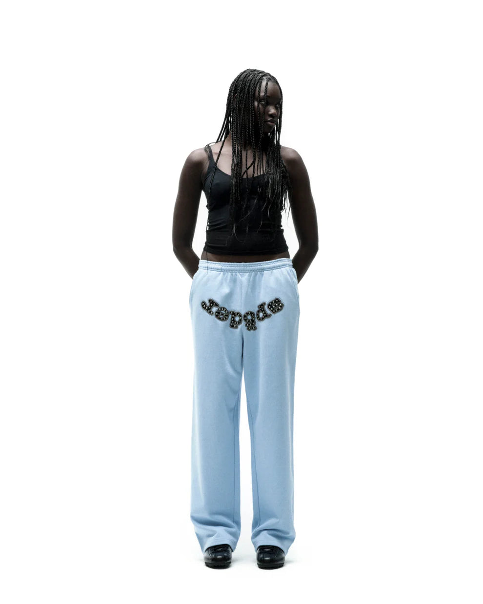 Sp5der Rock Blue Mixed Stone OG Logo Sweatpants