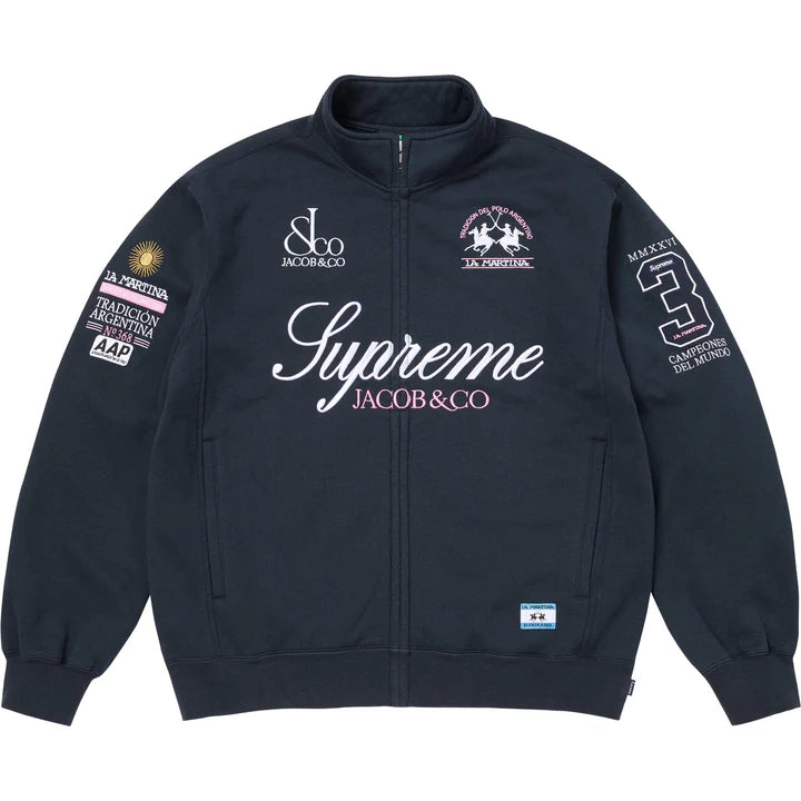 Supreme Jacob & Co La Martina Navy Zip Up