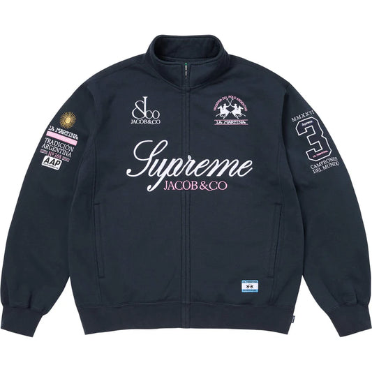Supreme Jacob & Co La Martina Navy Zip Up