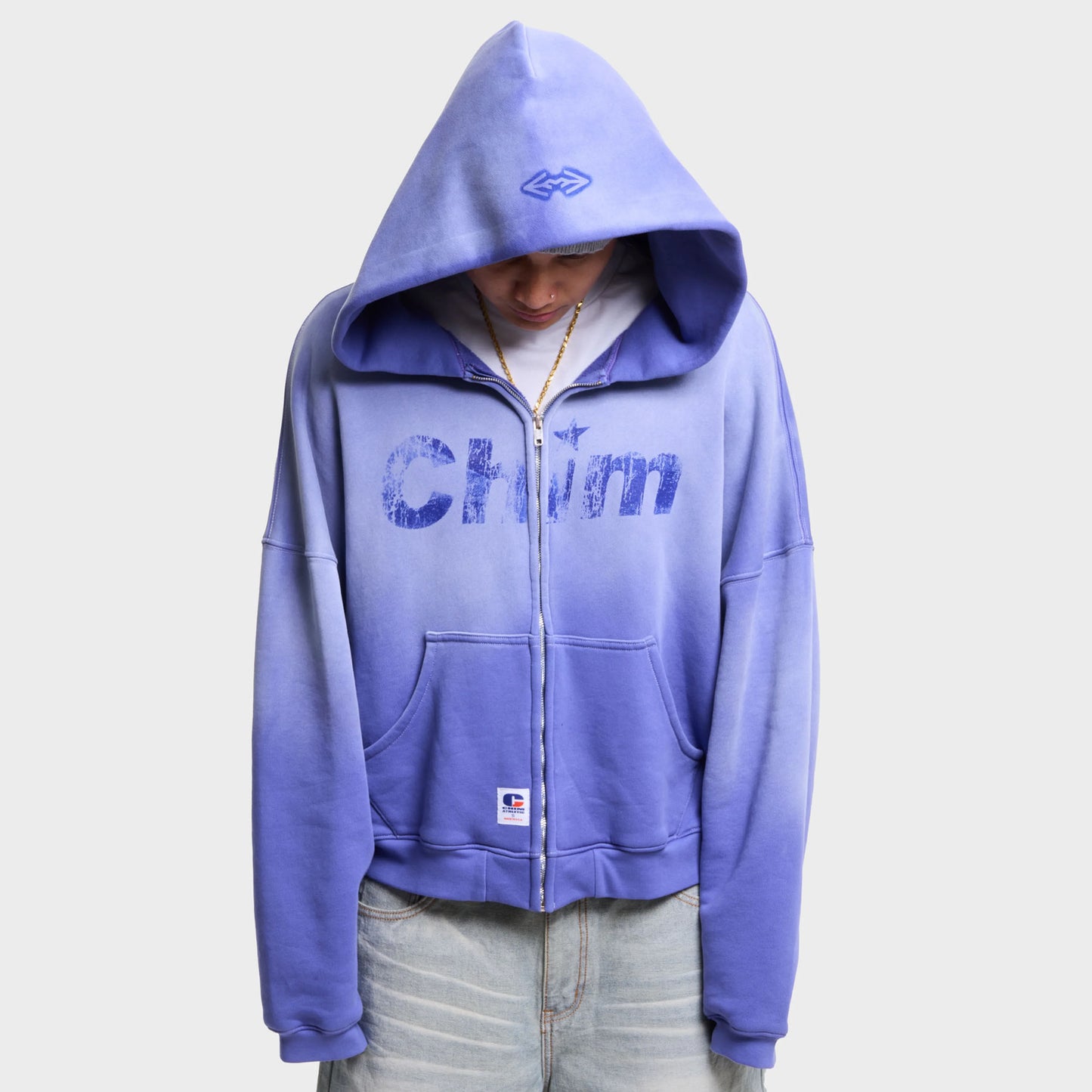 HMDD Malibu Purple Beach Zip Hoodie