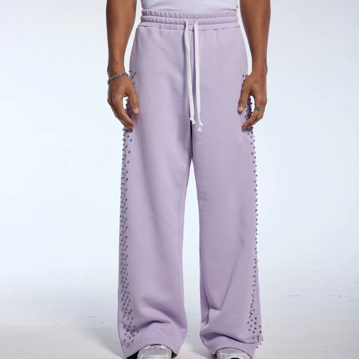 AZVA Lavender Crystal Cactus Sweatpants
