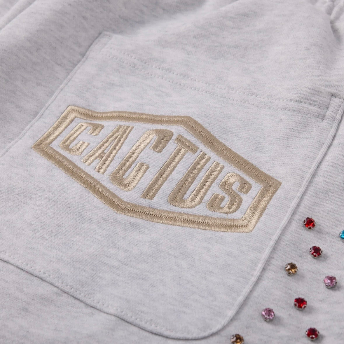 AZVA Grey Crystal Cactus Sweatpants