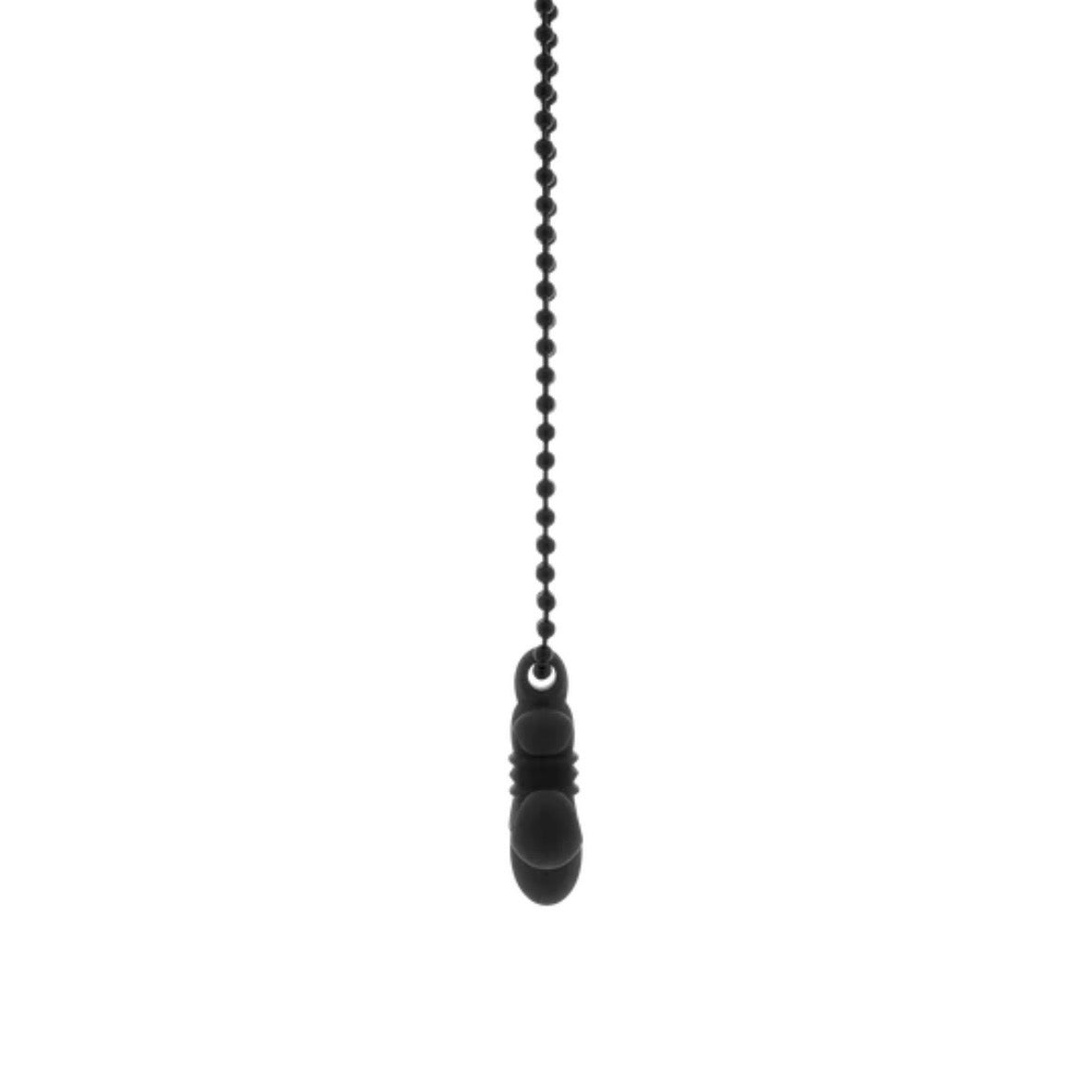 Chrome Hearts Black BS Fleur Pendant Necklace | Soles District
