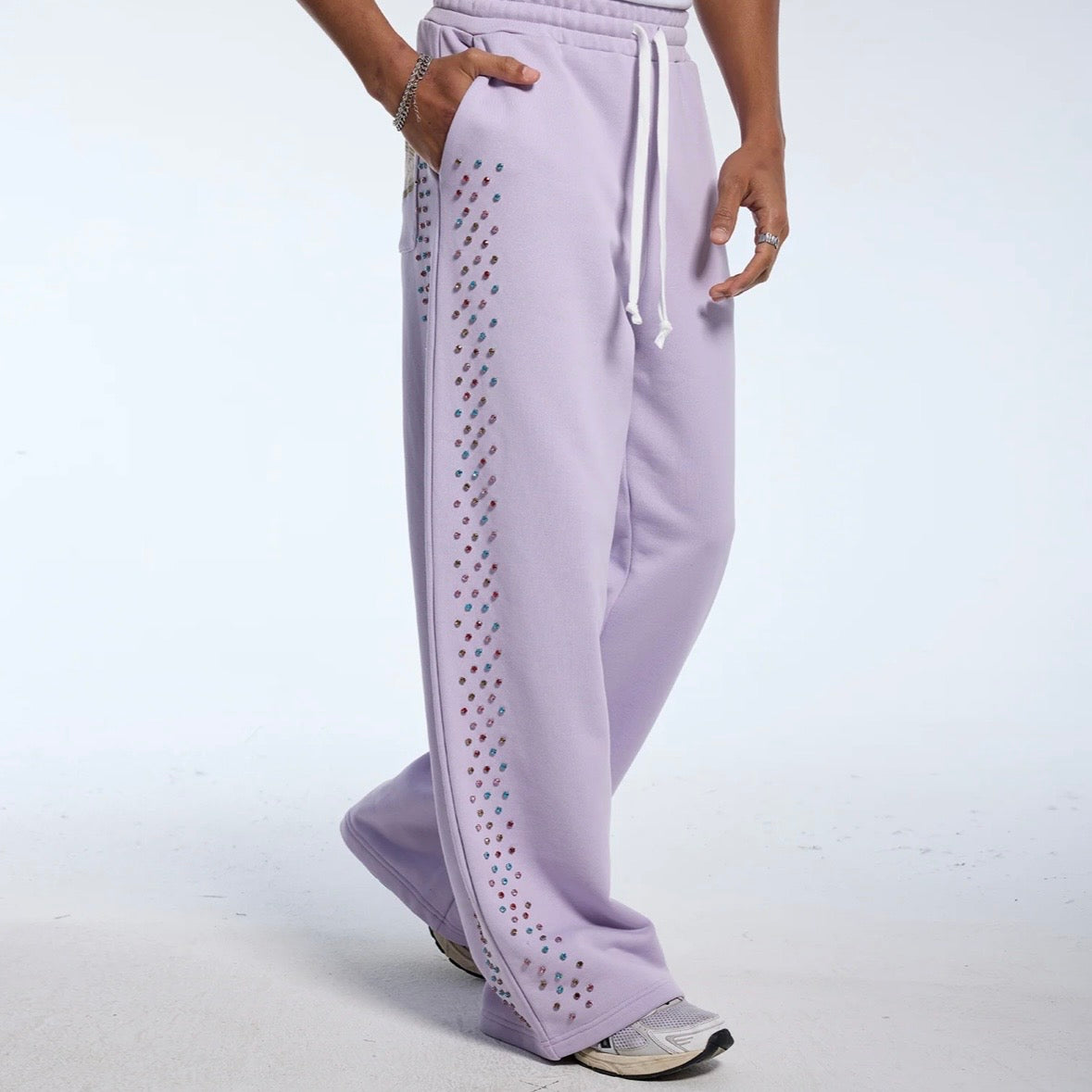AZVA Lavender Crystal Cactus Sweatpants