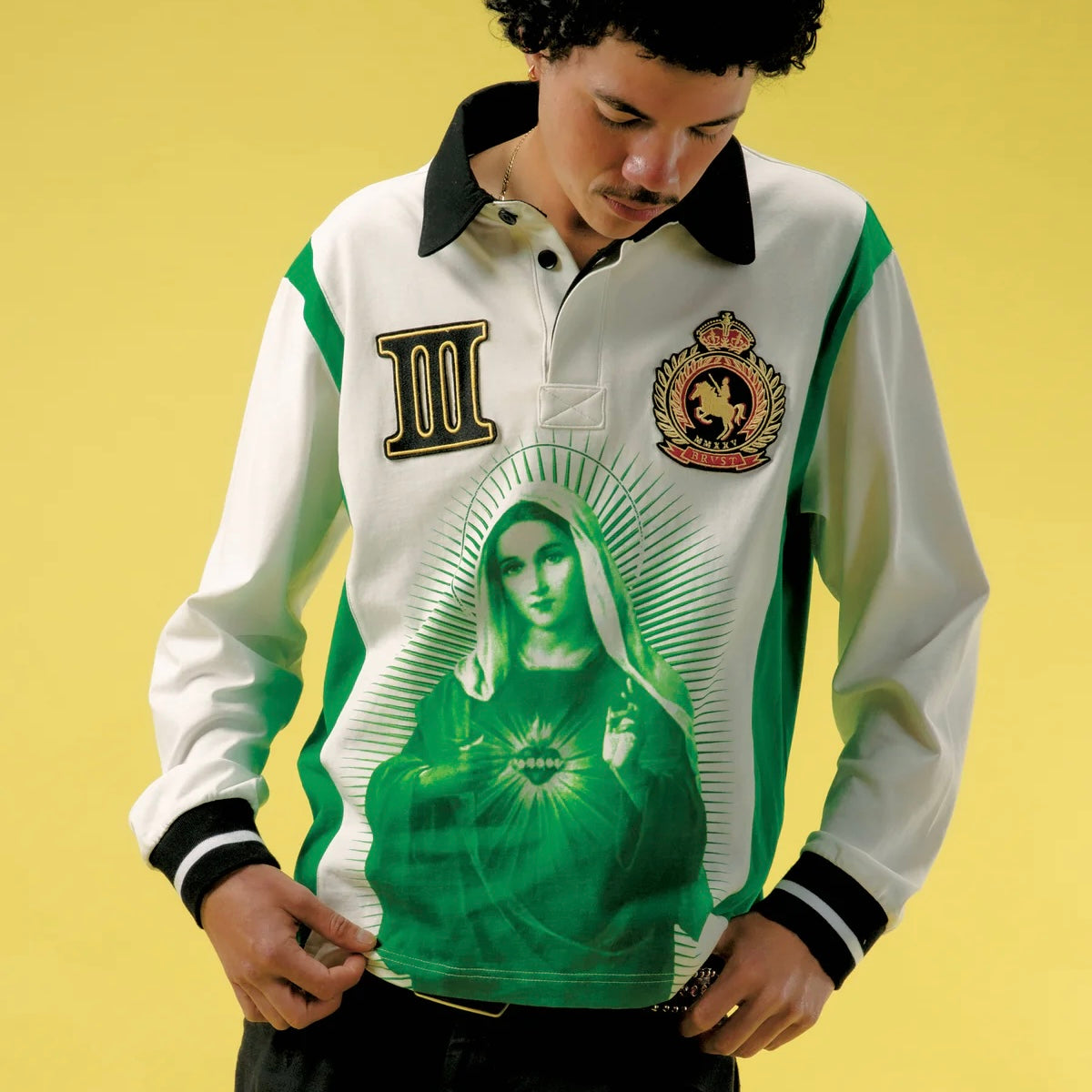 Bravest Studios Green Mary Polo Long Sleeve