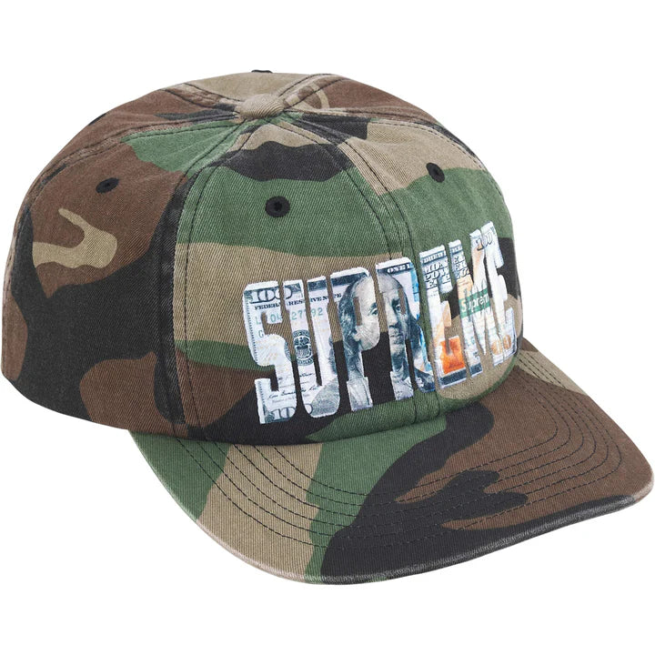 Supreme Woodland Camo Embroidered Money Logo 6-Panel Hat