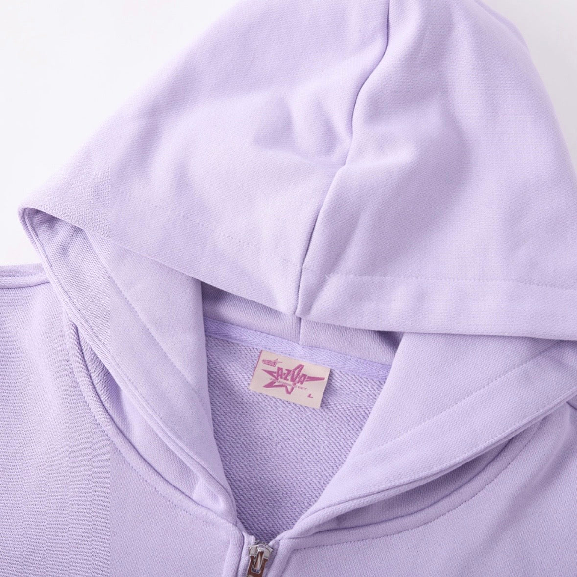 AZVA Lavender Crystal Cactus Zip Hoodie
