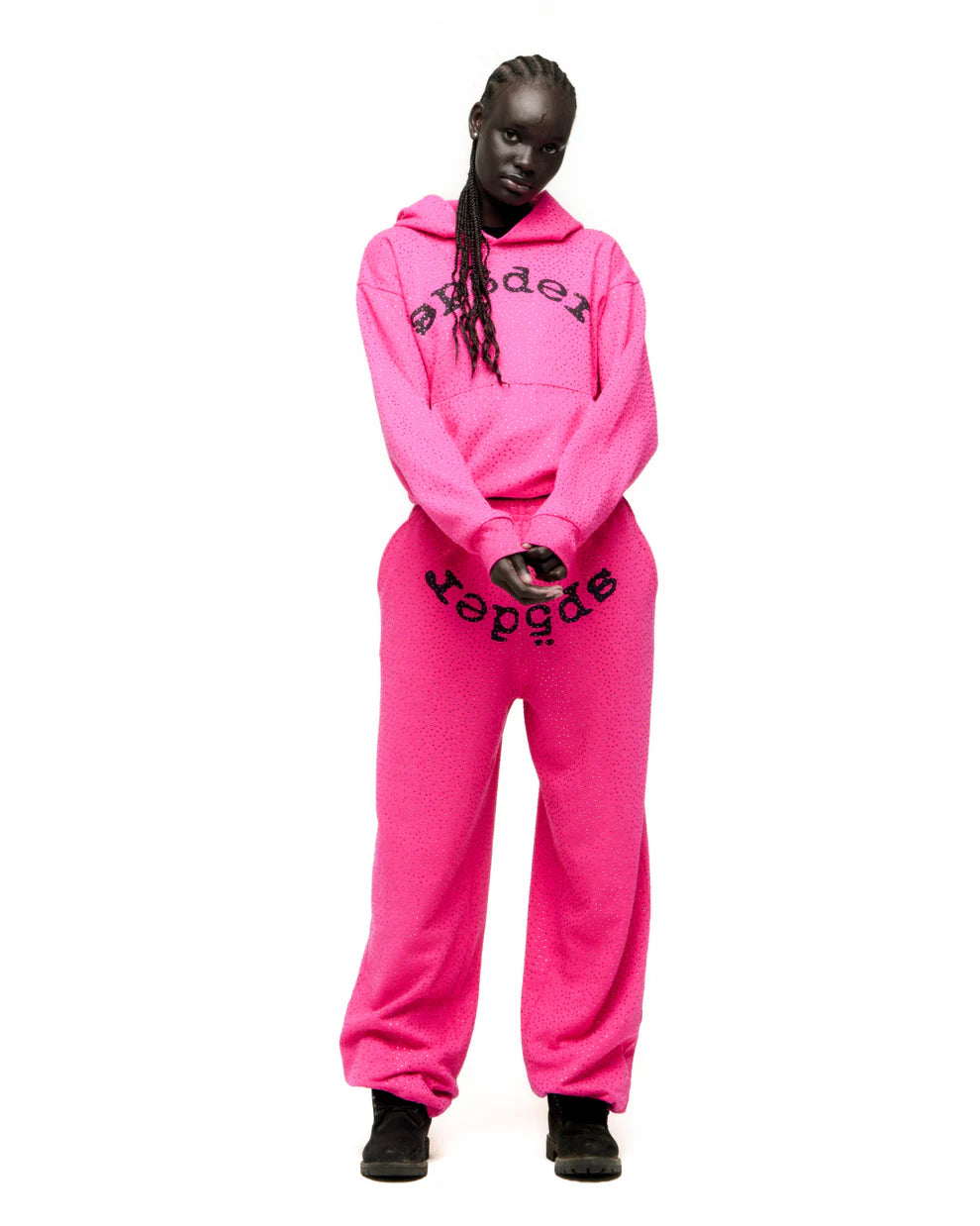 Sp5der Pink VVS Hoodie
