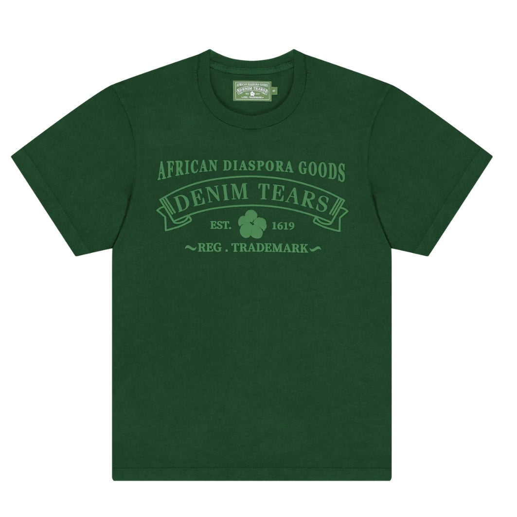 Denim Tears Tonal Green ADG T-Shirt Front