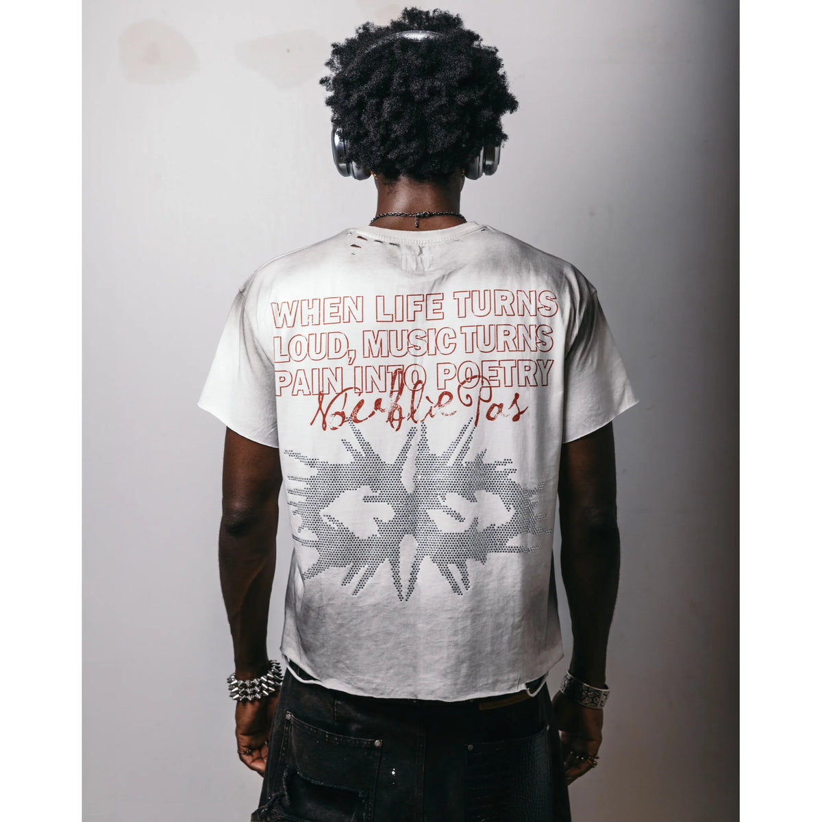 N'oublie Pas Dirty White Telephone T-Shirt