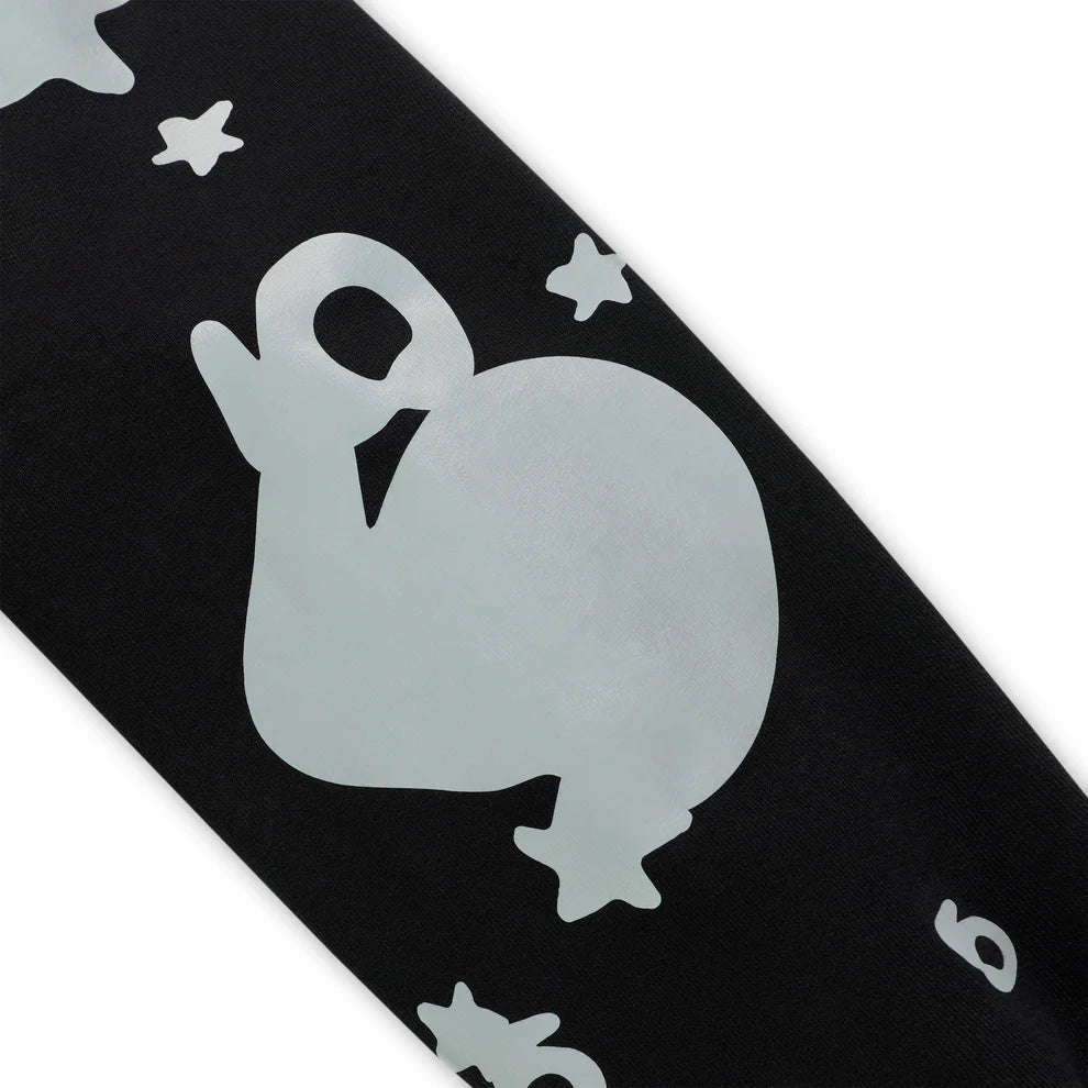 Sp5der Black Reflective Beluga Hoodie