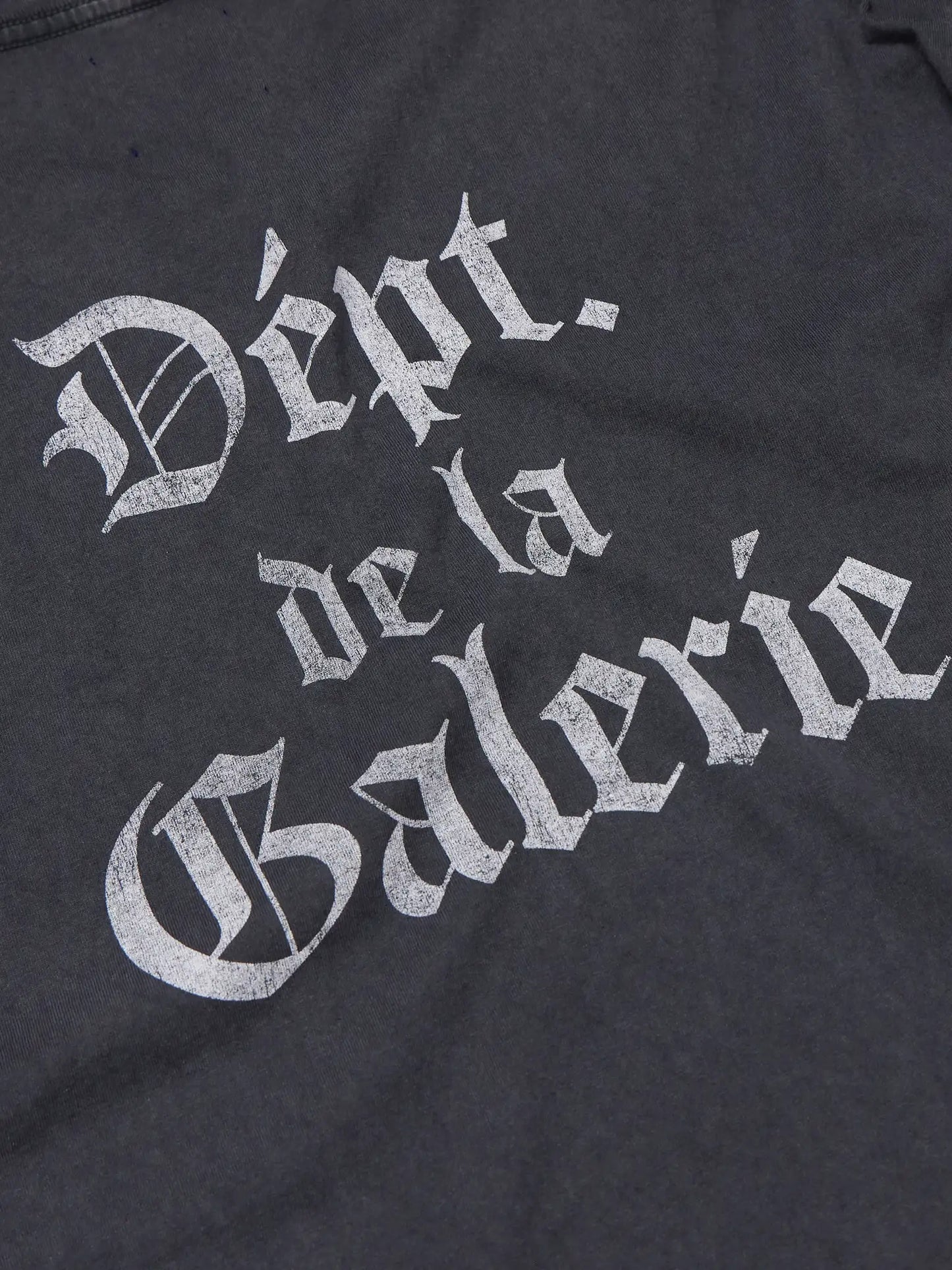 Gallery Dept Black Gothic Logo T-Shirt