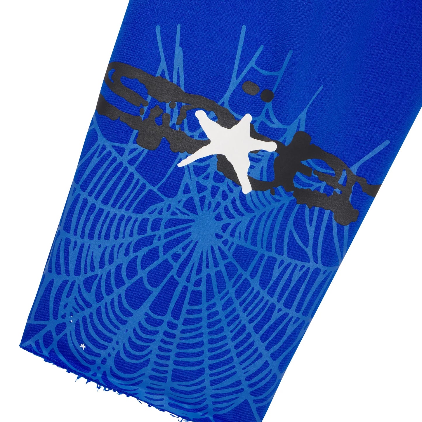 Sp5der Tory Blue Heavy Web Sweat Shorts