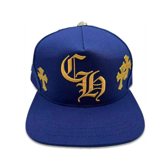 Chrome Hearts Blue Cross Patch Snapback Hat