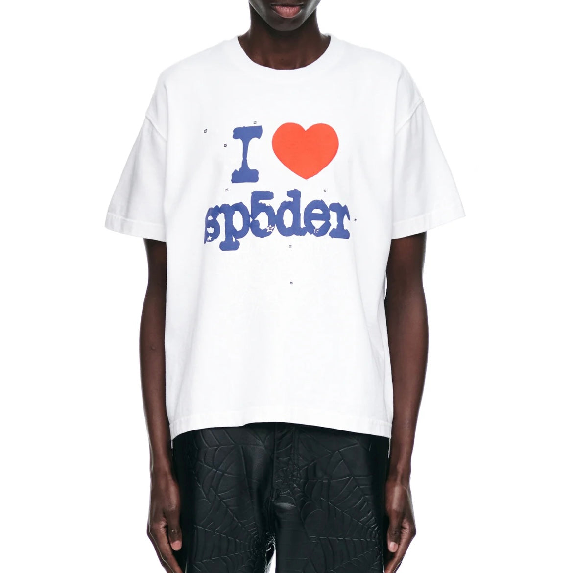 Sp5der I Heart Sp5der Souvenir T-Shirt On Body 5