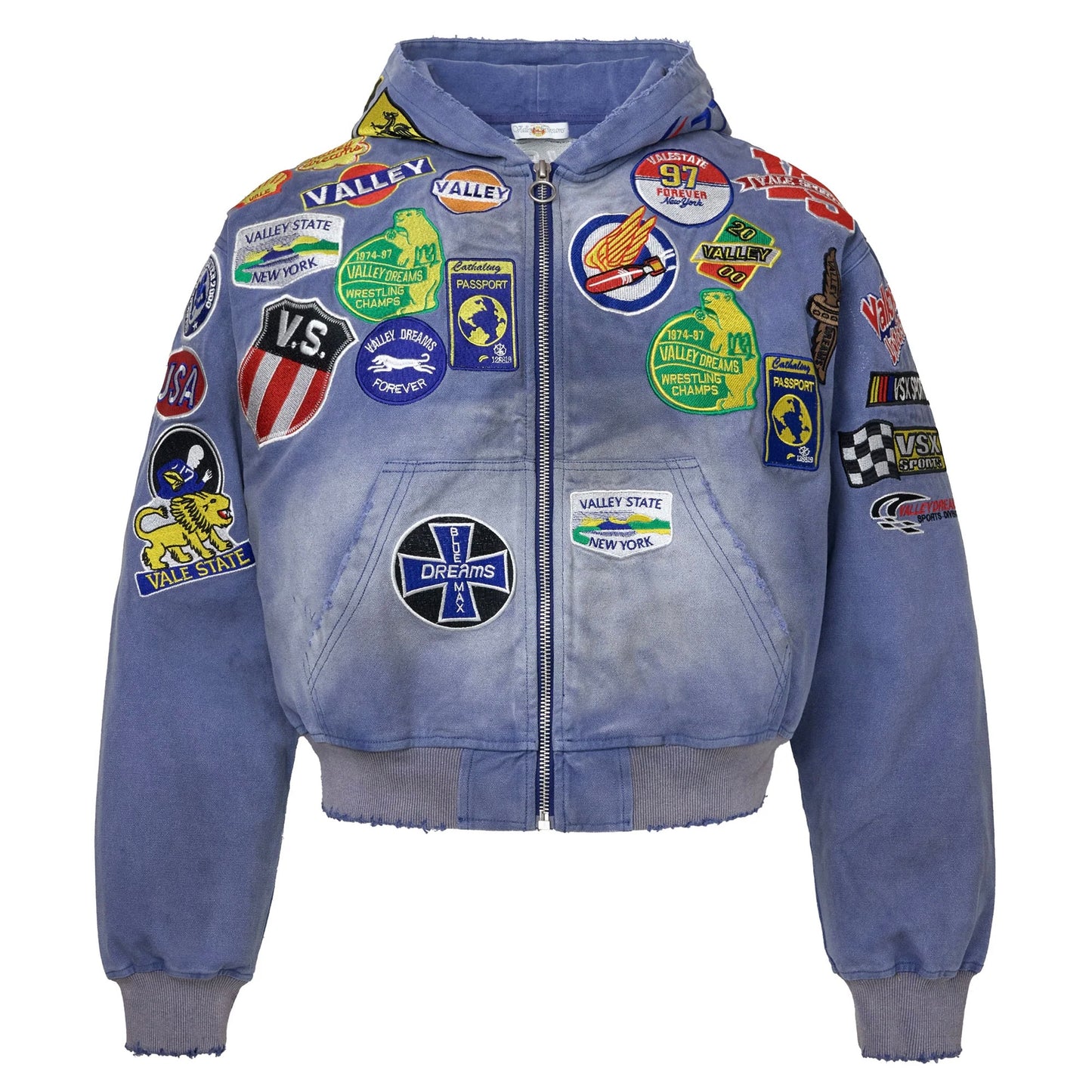 Vale Passport Denim Zip Hoodie