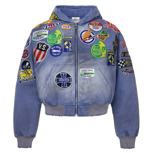 Vale Passport Denim Zip Hoodie