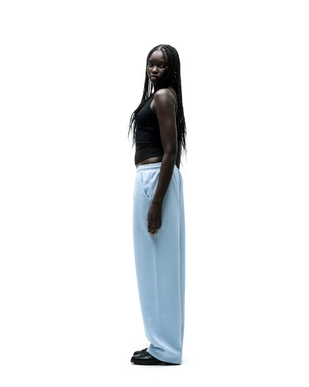 Sp5der Rock Blue Mixed Stone OG Logo Sweatpants
