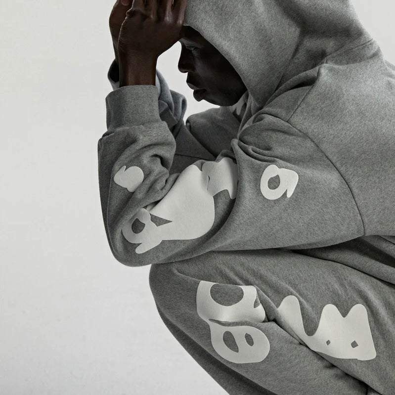 Sp5der Dark Heather Grey Beluga Hoodie