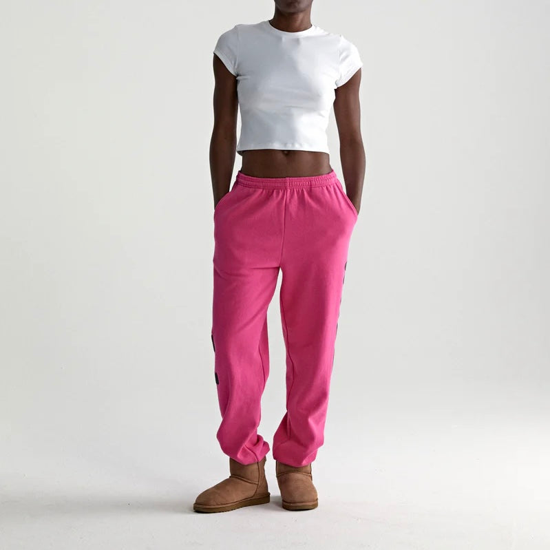 Sp5der Pink Black Beluga Sweatpants