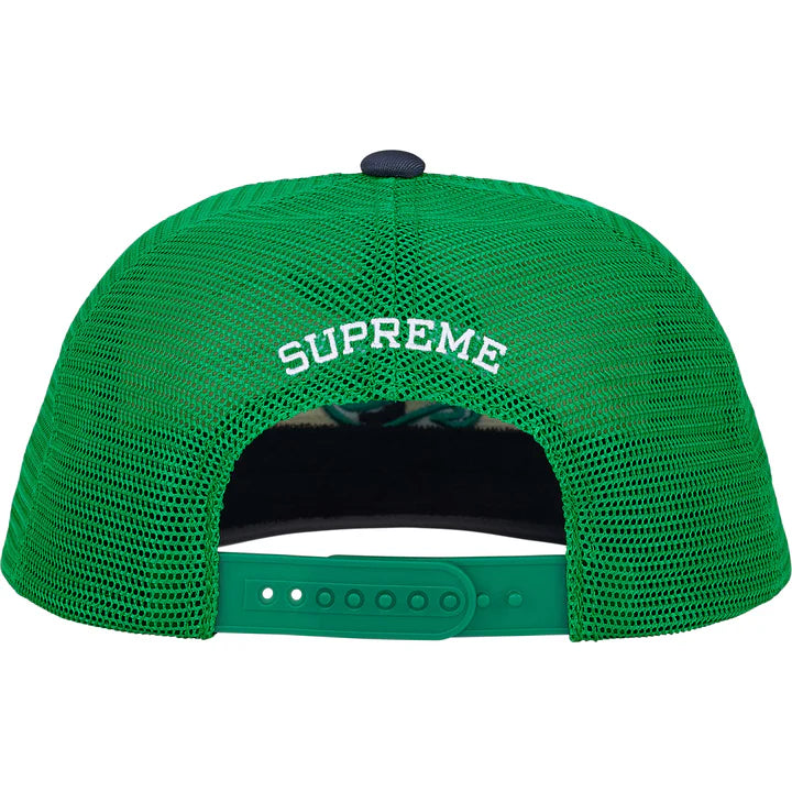 Supreme Green Contrast Trucker Hat