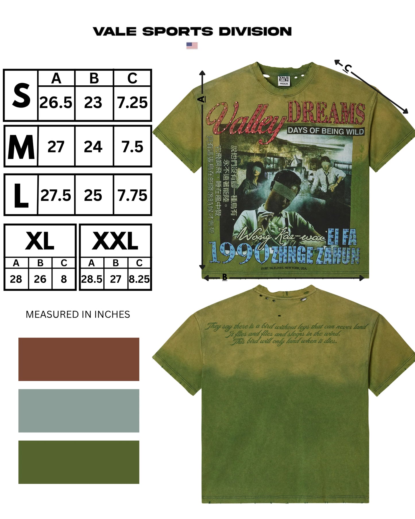 Vale Green Money Bling T-Shirt