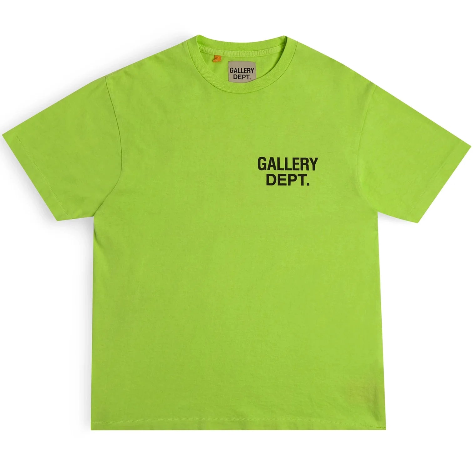Gallery Dept Lime Green Souvenir T-Shirt Front VIew
