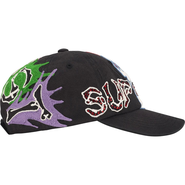 Supreme Black WFST 6-Panel Hat