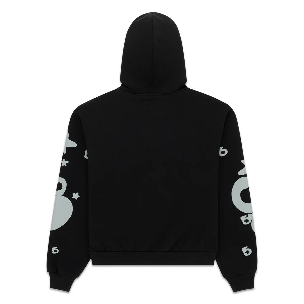 Sp5der Black Reflective Beluga Hoodie