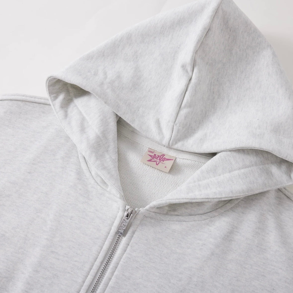 AZVA Grey Crystal Cactus Zip Hoodie
