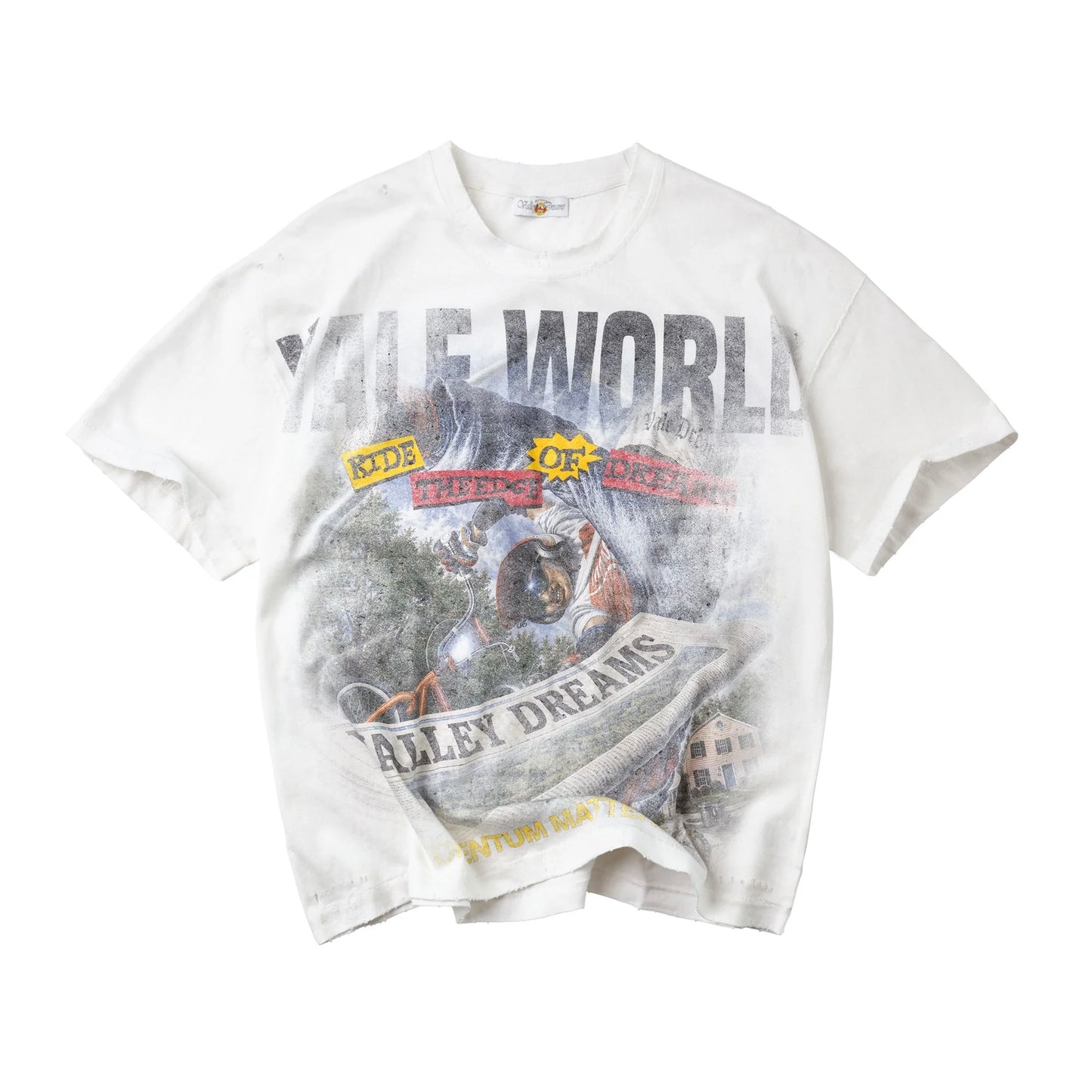 Vale White Newspaper T-Shirt