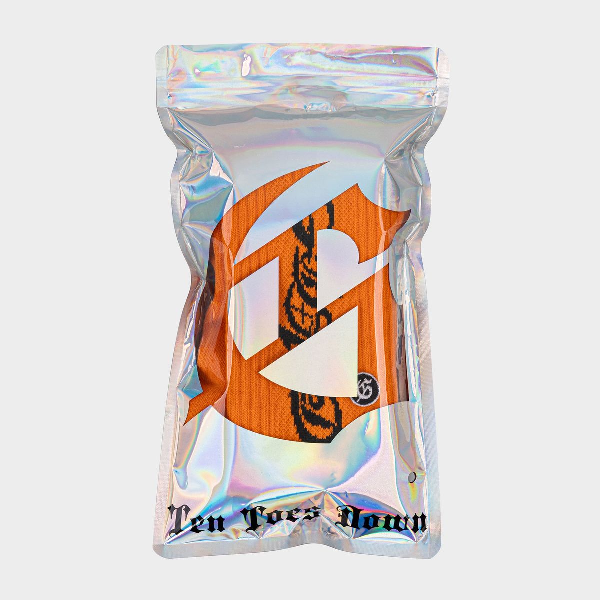 Godspeed Orange Black New Age Logo Socks